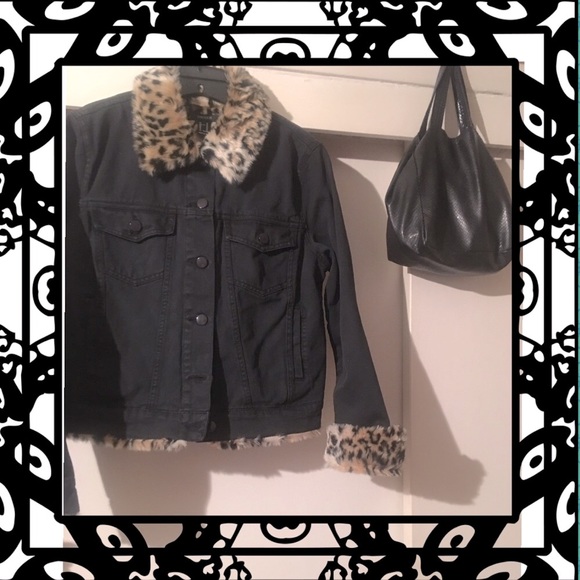 Leopard Interior Jean Jacket - Picture 4 of 8
